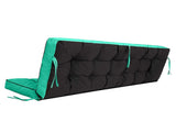 Outdoor Swing Cushions 55 Inch, Waterproof 4" Thick Porch Swing Cushion Replacement with Backrest 40842045