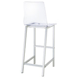 Clear and Chrome Bar Stools B062P145576