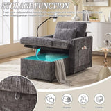 Multifunctional lazy person sofa recliner can be stored storage backrest with cell phone bracket W395P318698