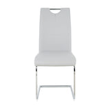 Modern dining chair faux leather cushioned seat Dining Chair Living Room Chair Cushioned chair W210P164978