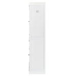 ZUN FCH Single Drawer Double Door Storage Cabinet White 56206735