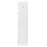 ZUN FCH Single Drawer Double Door Storage Cabinet White 56206735