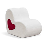 Toddler Chair,Comfy Cuddly Kids Chair with Heart-shaped Novel Design Pillow,Children's Chairs W1889P337605