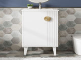 20-inch Bathroom Vanity with Ceramic Sink, Freestanding Single Vanity Set with Soft Closing Door, N710P330971K