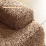 ZUN WKS9 Camel sofa, modern simplicity, durable fabric, solid wood frame, high density sponge filler W2085P154089