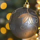 4PCS Set Christmas Ball Ornaments 4.7" Glass Hanging Decorations for Holiday Tree Bulk Festive Party 64167034