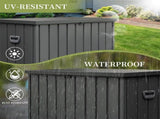 200 Gallon Outdoor Storage Deck Box Waterproof, Large Patio Storage Bin for Outside Cushions, Throw W1859P145360
