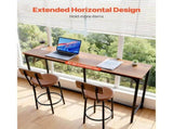 Bar Table, 1PCS 63 Kitchen Bar Table, Tall Dining Table with Smooth Rounded Edge, Rectangular High 79702064