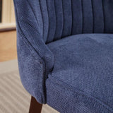 Rayon Cloth Flocking Linen Dining Chairs Channel Kitchen Dinner Chair Comfy Fabric Upholstered W1143P190235