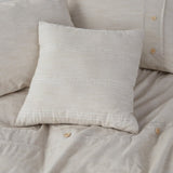 5 Piece Organic Cotton Oversized Comforter Cover Set w/removable insert Natural Full/Queen B035128744
