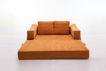 ZUN Modern Minimalist Sofa, Fold-Out Sofa Bed, Convertible Chair Floor Couch & Sleeping Mattress for W1829P186302