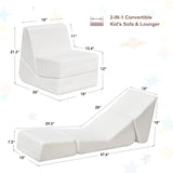 Kids Sofa Bed,2 in 1 Flip Open Toddler Sofa,Comfy Cuddly Toddler Couch Convertible Sofa to Lounger 34806773