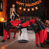 10ft Wide 5ft Tall Giant Halloween Inflatable Spider - LED Head Light 2 Red Eye Tunnel Lights, 52148484