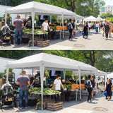 3 x 6m Home Use Outdoor Camping Waterproof Folding Tent with Carry Bag White 91896329