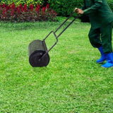19.5in Lawn Roller Iron Cylindrical Black 90849559