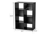 8 Cube Storage Organizer, Black 39439543