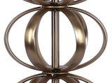 Linx 29" Contemporary Metal Table Lamp in Gold Metal and White Linen Shade from Grandview Gallery B202P224047