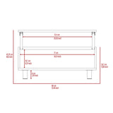 ZUN Tilton Rectangle Lift Top Coffee Table Black Wengue B06280625