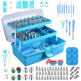 236Pcs Cake Decorating Kit - Baking Tools with 46 Tips, 4 Couplers, 6 Cookie Molds & More - Safe 23995049