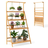 2-in-1 Plant Stand 3 Tier Bamboo Hanging Plant Stand 39669885