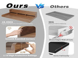 Washer Dryer Countertop with Non-slip Pads, Laundry Wood Shelf Topper with Edge, 54" Width x 27.5" W2641P446883