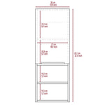 ZUN Milwaukee Medicine Cabinet, Two Shelves, Single Door Cabinet, Two Interior Shelves B128P148744