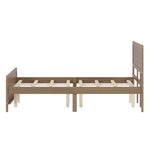 ZUN Wood Platform Bed Frame with Headboard, Mattress Foundation with Wood Slat Support, No Box Spring 05016759