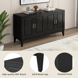 4-Door Sideboard Storage Cabinet Door Shelf for Living Room and Dining Room, Two Large Cabinets N759P192455B