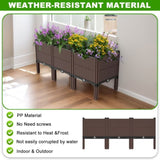47.2x15.7x19.6in Raised Garden Beds Outdoor, Polypropylene Planter Boxes Outdoor for Vegetables, 02205831