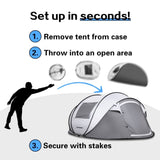 4-6 Persons White Gray Pop-Up Boat Tent T2602P172478