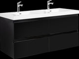 72" Floating Bathroom Vanity with Sink, Modern Wall-Mounted Bathroom Storage Vanity Cabinet with 2 W1573P152693