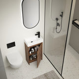 18 Inch Freestanding Bathroom Vanity With Single Sink, Soft Closing Doors, Suitable For Small W99966401