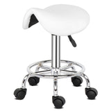 Saddle Stool Ha Ha Feet Rotation Bar Stool White 60290165