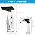 ZUN 4 In 1 Cordless Window Vacuum Cleaner Rechargeable Glass Tile Mirror Cleaning Tool with Dual Water 75959779