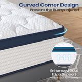 10" Queen Mattress, Memory Foam Hybrid Mattress with Space Cotton for Tight Sleep, Medium-Firm B2716P327516