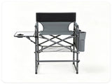 26" Tall Director Chair, 350LBS Heavy-Duty Folding Makeup Artist Chair with Side Table & Storage 47582173