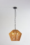 Boho Hemp Rope Pendant Light, Handcrafted Farmhouse Hanging Light Fixture for Kitchen Island, Dining W1340P251924