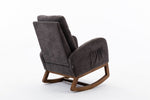 ZUN COOLMORE living room Comfortable rocking chair living room chair Dark Gray W395137804