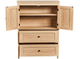 Natural wood-look finish, melamine-faced MDF, 23.62*11.81*43.31in 2-drawer 2-door bathroom tall 88775980