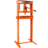 Hydraulic Shop Press ,12-Ton Capacity , Floor Mount ,with Press Plates, H-Frame Garage Floor Press, W465P165674