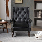 COOLMORE Wood Frame Armchair, Modern Accent Chair Lounge Chair with Sturdy Wood Legs for Living Room W395109979