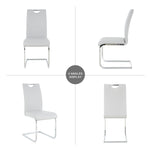 ZUN Modern Dining Chairs with Faux Leather Padded Seat Dining Living Room Chairs Upholstered Chair with W210127288