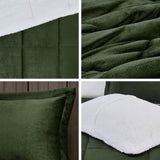 King Plush to Sherpa Down Alternative Comforter Set B035100531