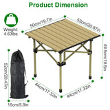 Folding Camping Table, Portable Upgraded Carbon Steel Table with Heavy Duty Carrying Bag, 41788191