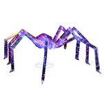 3FT Halloween Decorations Light Up Spider, Outdoor Halloween Decor Lighted Iridescent Spider, 62904187
