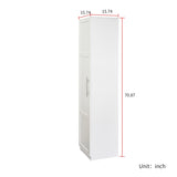 Kitchen Cabinet, White Freestanding Buffet Cupboards Sideboard with Doors & Shelves, Kitchen W331P309438