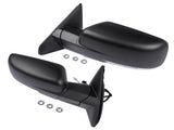 Left & Right Side Mirrors Manual Fold Heated LED Signal Replacement for Ram 1500 2500 3500 98937342