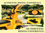 2 in 1 Kids Ride On Digger Tractor Pulling Cart for Outdoor Yard Construction Play 74329799
