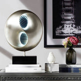 Ultra-Modern Design Table Lamp LED Lights Infinity Mirror Black and Silver Finish Antique Night Lamp B011P162530
