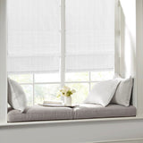 ZUN Basketweave Room Darkening Cordless Roman Shade B035129708